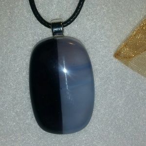 Fused glass pendant